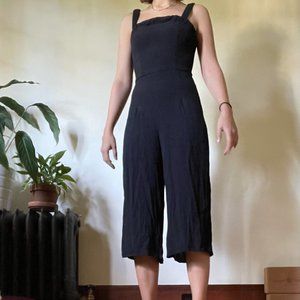 Black Square Neck Jumpsuit